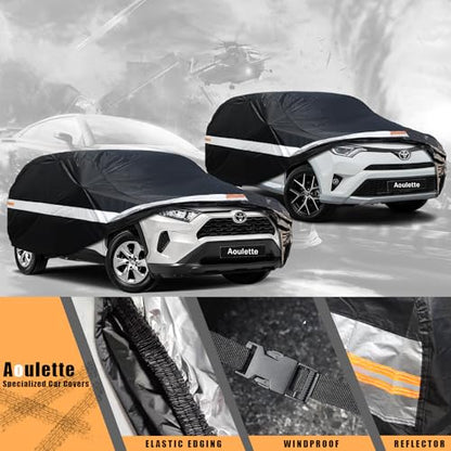 Toyota Car Cover Custom Fit for Toyota RAV4/RAV4 Prime, Waterproof Car Cover for Automobiles All Weather, Lightweight Full Exterior Cover Outdoor Sun Rain Dust Snow Wind Protection. - size: Custom Fit Toyota RAV4