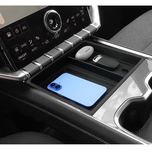 LUWU 2025 2026 Acadia Center Console Organizer Compatible with 2024-2026 GMC Acadia Elevation/AT4 Accessories Under Screen Organizer Storage Tray ABS Material (Not for Denali Trim) - color: Acadia 2024-2026 Under Screen Organizer