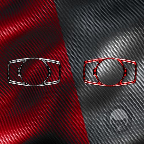 Real Bright Soft Carbon Fiber Car Driver Side Headlight Switch Control Frame Trim Sticker Compatible with Ford Mondeo/Fusion 2013 2014 2015 2016 2017 2018 2019 Auto Interior Accessories Black - color: Black-headlight Switch