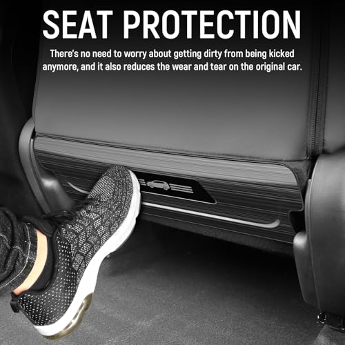 2PCS Back Seat Cover Compatible with Honda 2017-2022 CRV Accessories Stainless Steel Material Velcro Install Car Kick Mats Seat Back Protectors