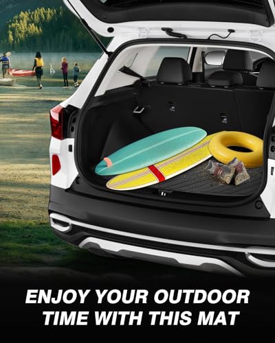 Powerty Trunk Mat for 2021-2025 2026 Kia Seltos Accessories Cargo Mats TPE All Weather Cargo Liner Heavy-Duty Trunk Liners(Just Fits Without Subwoofer)(No SX Turbo Models) - size: Cargo Mat｜For｜21-26｜Kia Seltos