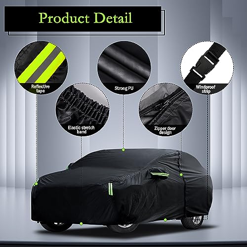Car Cover Custom Fit for Honda CRV 1997-2026, Toyota RAV4 2006-2026, Waterproof All Weather for Automobiles Full Exterior Cover Rain Sun Snow Protector with Door Zipper - size: Custom Fit Honda Crv Toyota Rav4