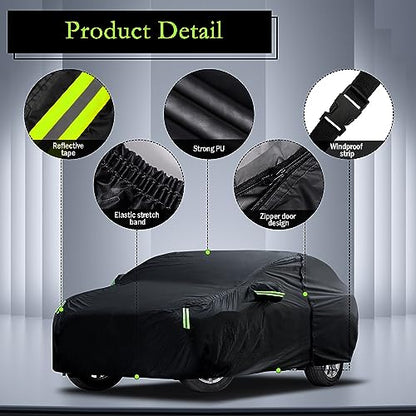 Car Cover Custom Fit for Honda CRV 1997-2026, Toyota RAV4 2006-2026, Waterproof All Weather for Automobiles Full Exterior Cover Rain Sun Snow Protector with Door Zipper - size: Custom Fit Honda Crv Toyota Rav4