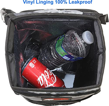 EPAuto Waterproof Car Trash Can with Lid and Storage Pockets, Camouflage Grey - color: Camouflage Grey