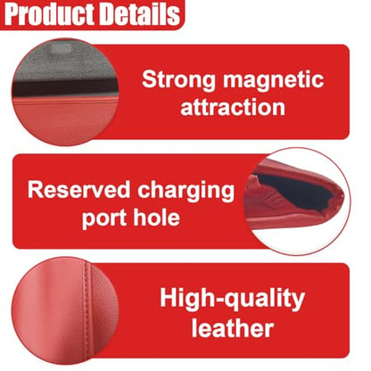 Car Seat Gap Filler Organizer with Lid, Universal Leather Auto Front Seat Storage Box, Adjustable Car Center Console Side Pocket for Phones, Keys, Glasses, Cards, No Seat Belt Block(Burgundy) - color: Burgundy