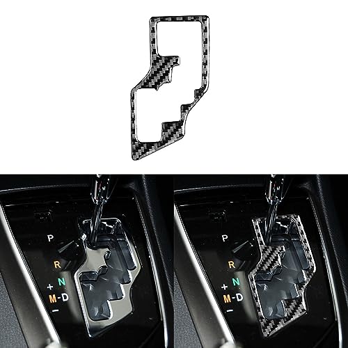Real Premium Carbon Fiber Car Center Console Gear Shifter Transmission Frame Trim Compatible with Toyota Corolla 2014 2015 2016 2017 2018 Auto Interior Accessories Black 1pc - color: Gear Shift Trim