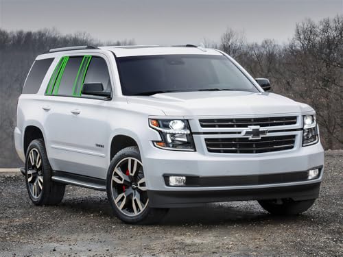 Rvinyl Pillar Post Window Trim Compatible with Chevrolet Tahoe 2015-2020 - Matte (Black) - color: Matte (Black)
