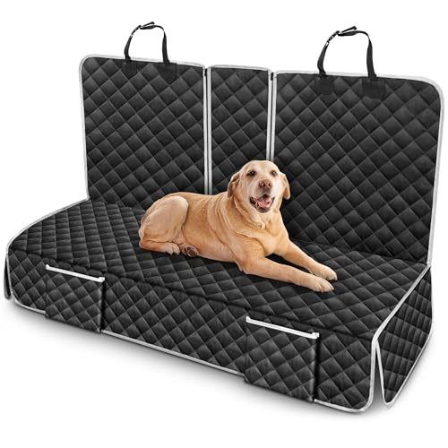 Dog Car Seat Cover Compatible with Jeep Wrangler Compass Renegade Cherokee Back Seat Accessories, Waterproof Pet Bench Backseat Covers with Non-Slip Backing - 2026 New
