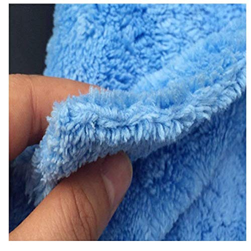 Kingsheep 6Pack Car Microfiber Towel for Auto Thick Buffing Microfiber Cleaning Cloth 16"x16" Plush Polishing Drying Towels 450gsm Detailing Cloths - color: Blue