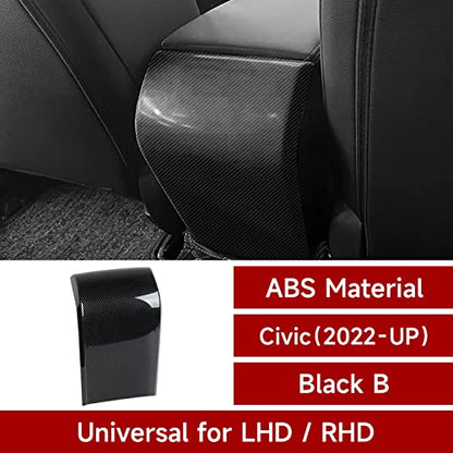 Car Armrest Box Anti Kick Decals for 2022 2023 2024 2025 Honda Civic 11th Gen Accessories ABS Carbon Fiber Interior Stickers - color: Anti Kick Air Vent