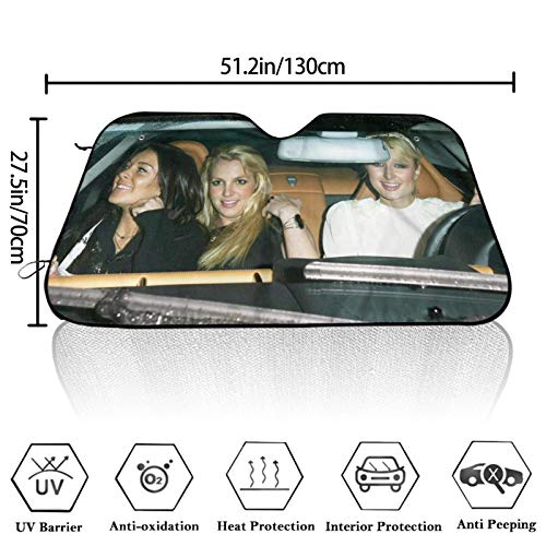 Foldable Car Windshield Sun Shades Universal Fit 51.2" X 27.5"Keep Your Vehicle Cool, Uv Sun and Heat Reflector Car Truck SUV