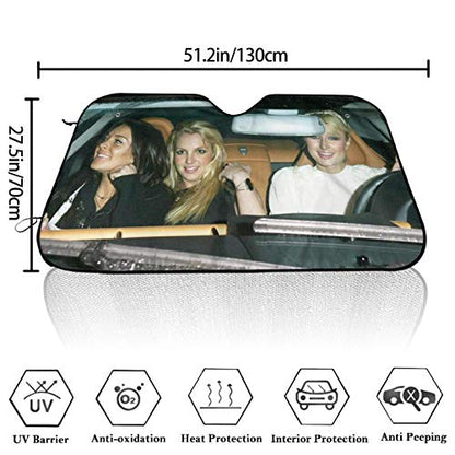 Foldable Car Windshield Sun Shades Universal Fit 51.2" X 27.5"Keep Your Vehicle Cool, Uv Sun and Heat Reflector Car Truck SUV