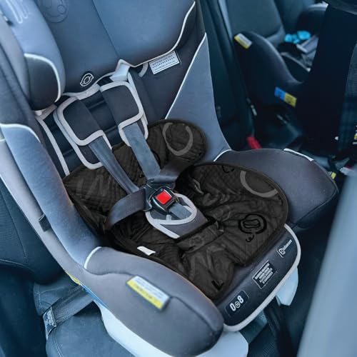 Piddle Pad 2-Pack, Potty Training Car Seat Protector, Toddler Car Seat Cover & Stroller Protector, Machine Washable Waterproof Car Seat, Anti-Slip, Universal Fit (Black) - color: Black