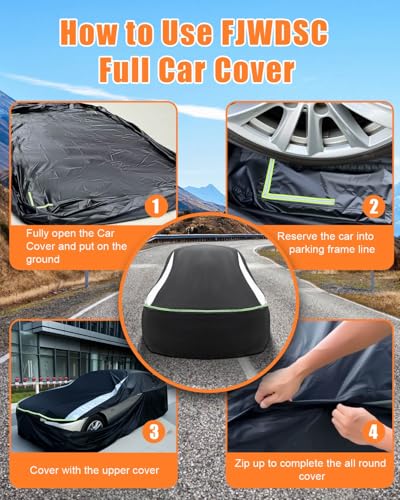 Full Enclosed Truck Cover Waterproof All Weather Universal Fit F-250,Ram 2500/3500,Silverado 2500HD/3500HD,GMC Sierra 2500HD/3500HD,Heavy Duty Truck Cover fit Pickup Length 240-254 inches - size: 12.For Truck Length 240-254 inches