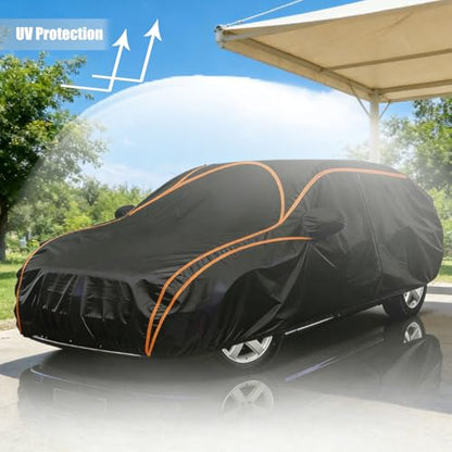 Outdoor Full Exterior Car Cover for Cournil Cournil1965, Car Tarp for Wind Dust Sun etc Protection, Tarpaulin Waterproof Dustproof Snowproof Waterproof All Weather - size: for Cournil Cournil1965