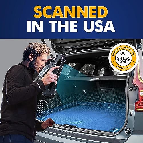 Premium Cargo Liner for Volvo XC60 2018-2026 Crossover - 100% Protection - Custom Fit Car Trunk Mat - All-Season Black Cargo Mat - 3D Shaped Laser Measured Trunk Liners for Volvo XC60