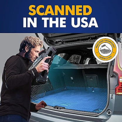 Premium Cargo Liner for Volvo XC60 2018-2026 Crossover - 100% Protection - Custom Fit Car Trunk Mat - All-Season Black Cargo Mat - 3D Shaped Laser Measured Trunk Liners for Volvo XC60
