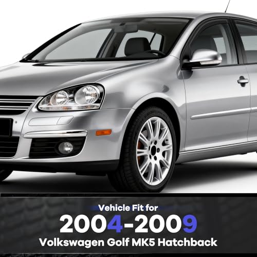 4PCS in Channel Rain Guards Fit for Volkswagen Golf MK5 Hatchback 2004 2005 2006 2007 2008 2009, Vent Window Visors Shades, Side Wind Deflectors, Exterior Car Accessories- 4 PCS - size: For 2004-2009 Golf MK5 Hatchback
