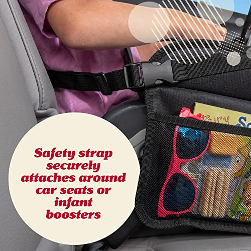 Lusso Gear Car Seat Activity Tray - Dry-Erase Top & Toddler Travel Essential - Mesh Pockets & Car Back Seat Organizer - Cup Holder & Road Trip Essentials for Kids - 600D Oxford Material - color: - Planets