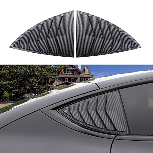 YHCDSEA for Model Y Side Window Louver Cover Sport Style for Tesla Model Y 2021 2022 2023 2024 2025 2026 Accessories (Matt Carbon Fiber Pattern) - color: Matt Carbon Fiber Pattern
