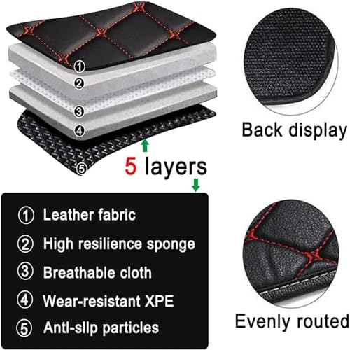 Customize Personalized Floor Mats for Cars, Full Coverage Luxury Mat Set, Anti-Slip, Custom Suitable for 99% of Sedan Trucks SUV Auto (Black Blue) - color: Black blue