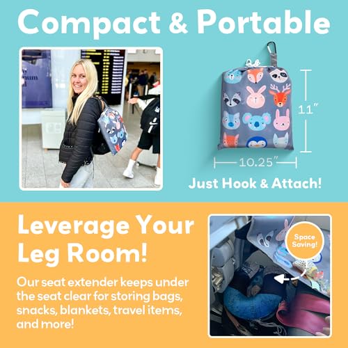 Little Traveler Toddler Airplane Bed & Seat Extender – Cozy & Easy Setup Airplane Bed for Kids, Ages 1-4