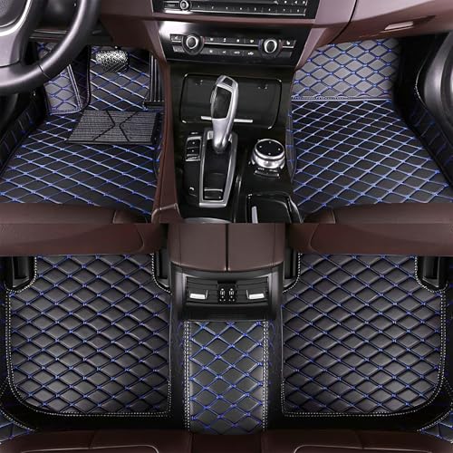 Car Floor Mats Fit for Nissan Kicks 2022-2025,Waterproof Floor Mats,Full Coverage Luxury Floor Mat,Durable All-Weather Car Floor Mats.(Black with Blue Lines) - color: Black With Blue Lines
