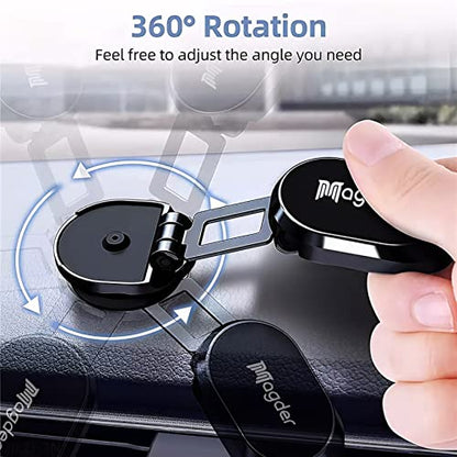Car Dash Magnetic Phone Holder - Highly Adjustable, Universally Compatible, Works with All Cell Phones