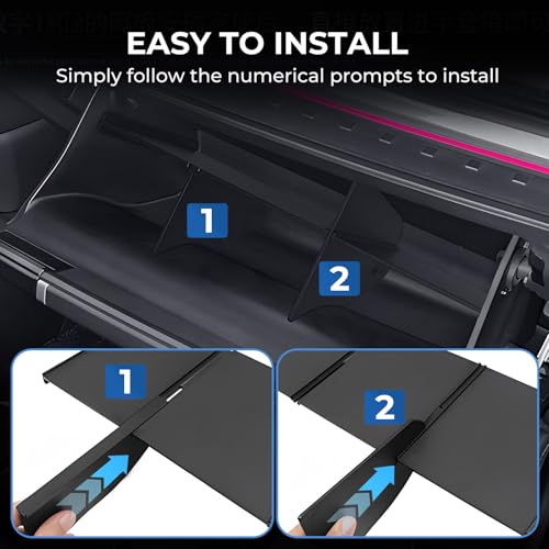 Glove Box Organizer Compatible with Hyundai Santa Fe 2026 2025 2024, Interior Accessories Glove Box Compartment Insert Storage Dividers for 2024-2026 Santa Fe, Black - style: 10) Fits for 2024-2026 Santa Fe