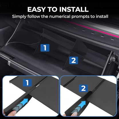 Glove Box Organizer Compatible with Hyundai Santa Fe 2026 2025 2024, Interior Accessories Glove Box Compartment Insert Storage Dividers for 2024-2026 Santa Fe, Black - style: 10) Fits for 2024-2026 Santa Fe