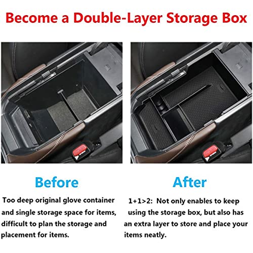 TTCR-II for Mazda CX-30 Center Console Organizer Tray 2020-2025 2026, Center Armrest Glove Storage Box Compatible with 2020-2025 Mazda CX-30 Console Organizer