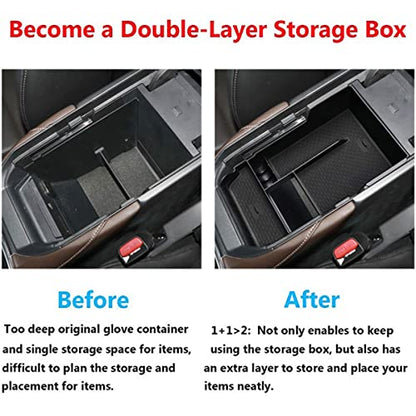 TTCR-II for Mazda CX-30 Center Console Organizer Tray 2020-2025 2026, Center Armrest Glove Storage Box Compatible with 2020-2025 Mazda CX-30 Console Organizer