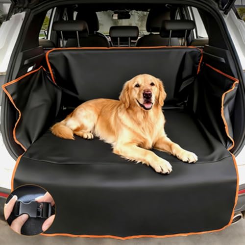 Dog Car Trunk Liner for Hyundai Santa Fe 2000–2025 2026 DM/NC,Waterproof Dog Cargo Cover with Side Flaps,Diamond Stitched Heavy Duty Pet Trunk Mat,Nonslip Scratchproof Protector