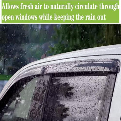 Window Visors Rain Guards Side Wind Deflectors for Nissan Rogue 2014-2020, Vent Guard Shade Sun 94827 Black 4-Pieces Set - size: 2014-2020 Rogue