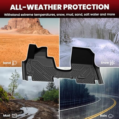 LASFIT Floor Mats & Backrest Mats & Cargo Mat for Hyundai Ioniq 9 2026 (Only Fit 6 Seats, Not Fit 7 Seats), All Weather TPE Custom Fit Floor Liners with Full Set Car & Trunk Mats Accessoires, Black - size: 2)For Hyundai Ioniq 9 | 2026 | 6 Seats
