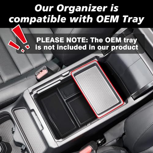 Muslogy Center Console Organizer Compatible with 2023 2024 2025 2026 Honda CRV & CRV Hybrid Tray & Armrest Hidden Storage Compartment 2PCS Set(Console Tray+Hidden Organizer) - style: Console Organizer & Hidden Compartment