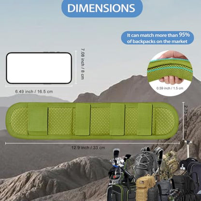 ZINMARK 2Pcs Ultra-Thick Shoulder Pad Cushions for Laptop Bags,Messenger Bags,Briefcases,Luggage, Tool Bags,Travel Bags etc - color: Army Green