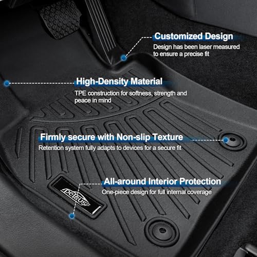 Peleus Floor Mats for Mazda CX-30 CX30 2020-2025 2026,TPE All Weather Protection 2 Rows Car Floor Liners with Cargo Liner Backrest Mat for Mazda CX-30 Trunk Mat+Backrest Mats+Floor Mats - style: For Mazda CX-30 2020-2025