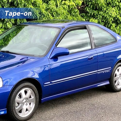 Window Visors Rain Guards Shield for 1996-2000 Honda Civic Coupe, Out-Channel Window Vent Wind Deflectors Visors Shades for 96-00 Civic - size: 1996-2000 Honda Civic Coupe