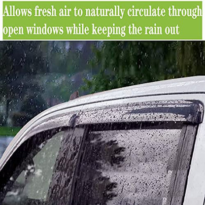 Window Visors Rain Guards Side Vent Guard Shade Sun Wind Deflectors for Ford F150 SuperCrew/Crew Cab 2004-2008,Also Fit Lincoln Mark LT 2006-2008,Sun Visor for Car,4-Pieces Set 94443 - size: 2004-2008 F150 SuperCrew/Crew Cab
