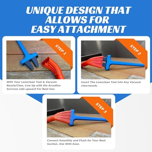 Vacuum Detail Attachment Tool | All-in-One Deepcleaning Crevice Cleaner/ Ice Scraper | The Best Car Accessories & Essentials | Wet & Dry Car Detailing Kit | Truck, Auto, & RV Cleaning Supplies (Blue) - color: Blue
