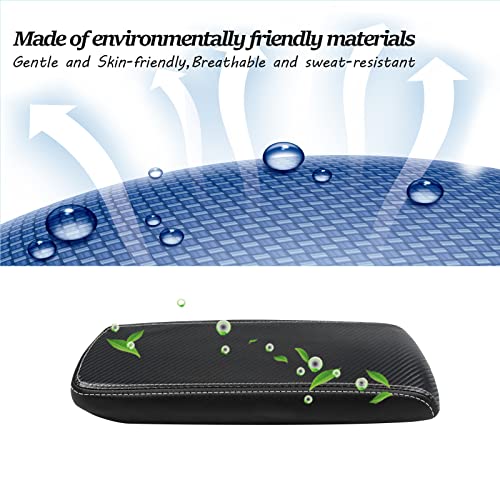 SKTU for 2022 2023 Chevrolet Bolt EUV Center Console Cover 2023 Bolt EUV Armrest Cover 2022 2023 Bolt EUV LT/Premier Console Cover Center Console Soft Cushion for Bolt EUV LT/Premier (White Line) - color: for 2022 2023 Bolt EUV