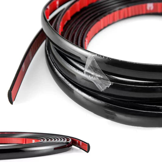 Width:3/4 inch (20mm) Self Adhesive Auto Trim Molding Strip Scratch-Proof Car/Truck/RV Exterior and Interior Molding Trim Universal Bumper Window Door Body Side Decorative Strip (32Ft, Glossy Black) - color: Glossy Black, size: 32Ft