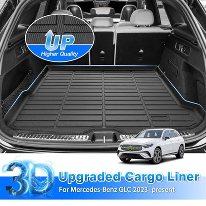 Car Mats for 2023-2026 Mercedes Benz GLC& GLC 300& GLC 350e& GLC 43 AMG, All Weather Flor Mat for GLC 300 Accessories, Heavy Duty Rubber Mats, Car Accessories - size: 4)Mercedes GLC (Not Fit Coupe)【23-26】