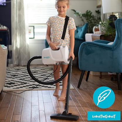 Simplicity Vacuums Handheld Canister Vacuum with Carry Strap for Hard Floors and Rugs, Car Detailing Vacuum Cleaner, S100