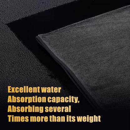 2-Pack Microfiber Car Drying Towel – Extra Large 24” x 36”, Streak-Free, Scratch-Free, and Ultra-Absorbent for Effortless Car Detailing