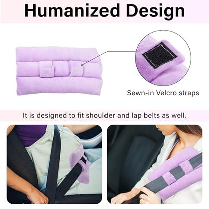 Mastectomy Seatbelt Pillow, Seat Belt Pillow Post Surgery, Port Pillows for Chemo Patients Seatbelt, Seat Belt Cushion for Heart Surgery Recovery, Hysterectomy Abdominal Incision Recovery Seatbelt - color: Gray
