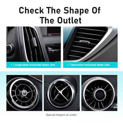 Car Cup Holder, Adjustable Car Cup Holder Expander for Air Vents, Multi-Function Auto Ashtray Mount Expander, Suitable for Vehicles with Horizontal Blade Vents (Black)