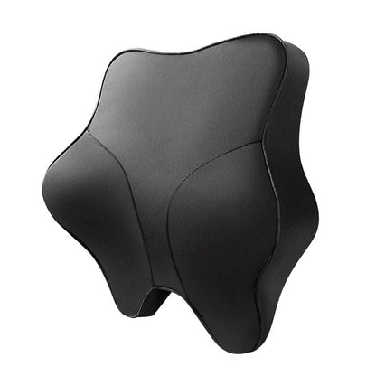 Lumbar Support Pillow for Office Chair & Car - Ergonomic Memory Foam Lower Back Cushion with Breathable Polyester Cover Adjustable Straps for Desk, Gaming, Wheelchair - Relieves Back Pain (Black)
