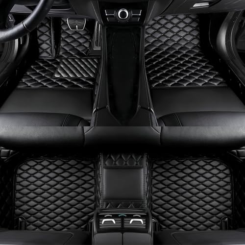 Customize All-Weather Protection Luxury Leather Floor Mats for Cars, SUVs, and Trucks According to Automotive Model (3D Black Floor Mats) - color: 3D Black Floor Mats